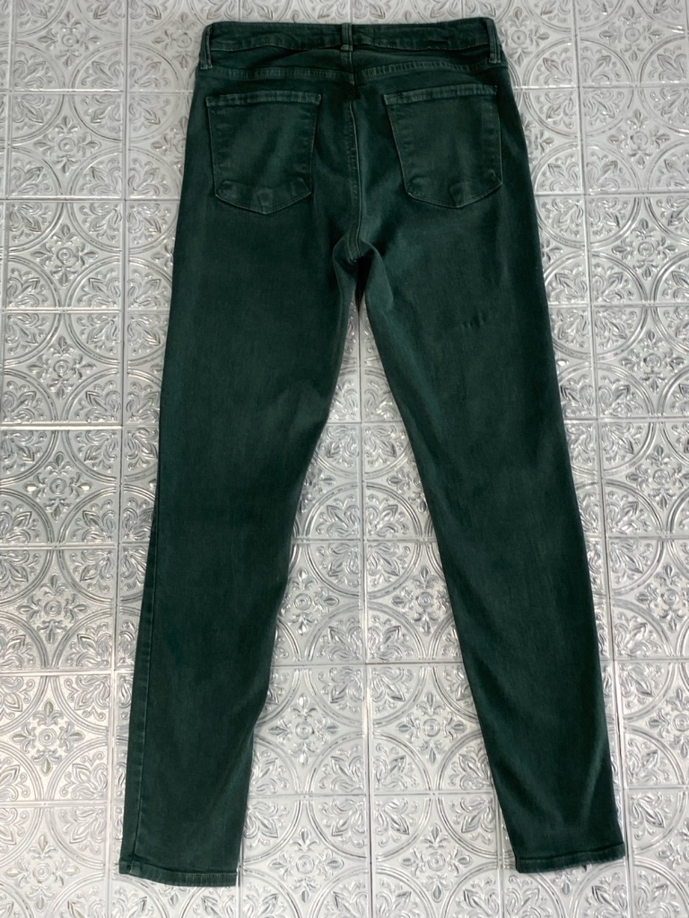 Just Black Denim Dark Green Skinny Jeans 28 Soft Lyocell Blend - Picture 3 of 7